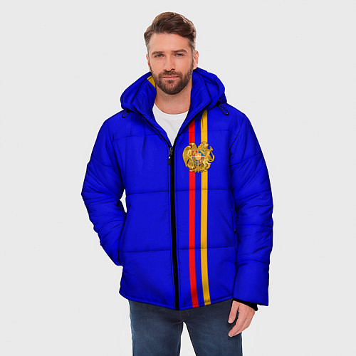 Мужская зимняя куртка Армения / 3D-Черный – фото 3