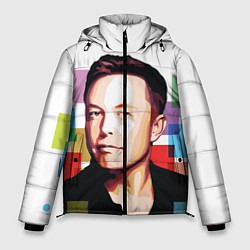 Куртка зимняя мужская Илон Маск, цвет: 3D-светло-серый