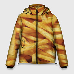 Куртка зимняя мужская Картофель фри, цвет: 3D-черный