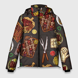 Куртка зимняя мужская Шашлычное раздолье, цвет: 3D-красный