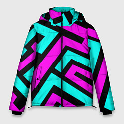 Куртка зимняя мужская Maze: Violet & Turquoise, цвет: 3D-светло-серый
