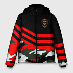 Куртка зимняя мужская Полиция: Камуфляж, цвет: 3D-красный