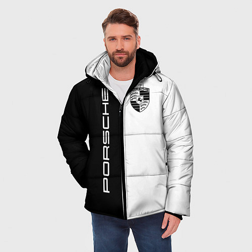 Мужская зимняя куртка Porsche Design / 3D-Черный – фото 3