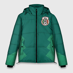 Куртка зимняя мужская Сборная Мексики: Домашняя ЧМ-2018, цвет: 3D-светло-серый