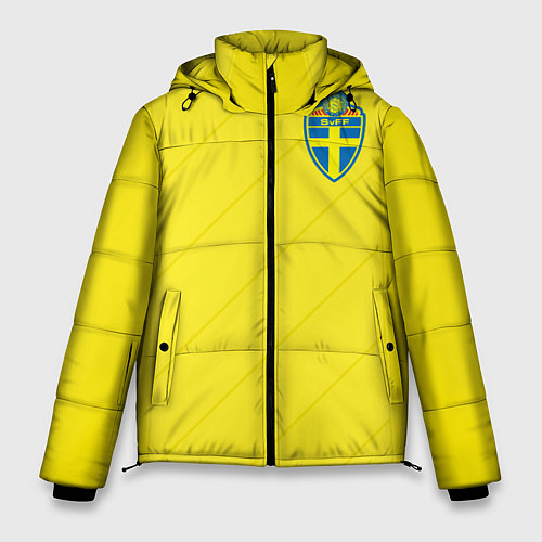Мужская зимняя куртка Сборная Швеции: Домашняя ЧМ-2018 / 3D-Красный – фото 1