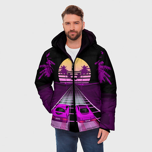 Мужская зимняя куртка Digital Race / 3D-Черный – фото 3