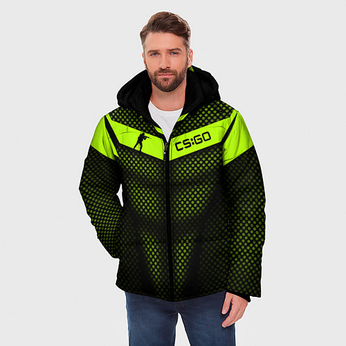 Мужская зимняя куртка CS:GO Carbon Form / 3D-Черный – фото 3