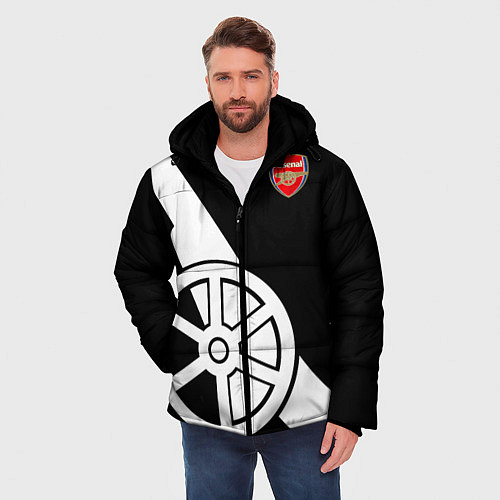 Мужская зимняя куртка FC Arsenal: Exclusive / 3D-Черный – фото 3
