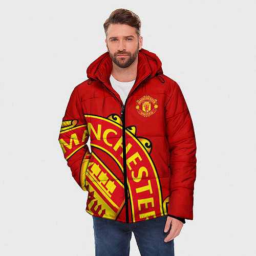 Мужская зимняя куртка FC Man United: Red Exclusive / 3D-Черный – фото 3