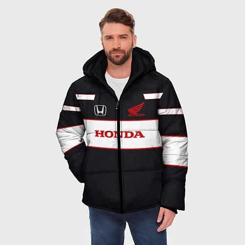Мужская зимняя куртка Honda Sport / 3D-Черный – фото 3