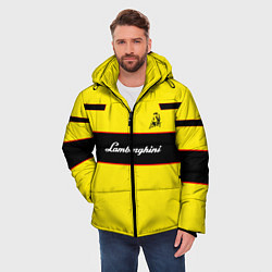 Куртка зимняя мужская Lamborghini Style, цвет: 3D-черный — фото 2