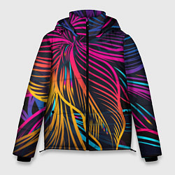 Куртка зимняя мужская Floral Design, цвет: 3D-светло-серый