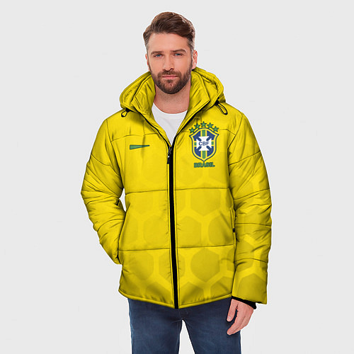 Мужская зимняя куртка Brazil Team: WC 2018 / 3D-Черный – фото 3