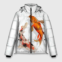 Куртка зимняя мужская Рыбы удачи, цвет: 3D-черный