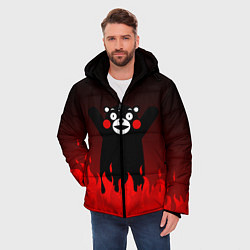 Куртка зимняя мужская Kumamon: Hell Flame, цвет: 3D-черный — фото 2