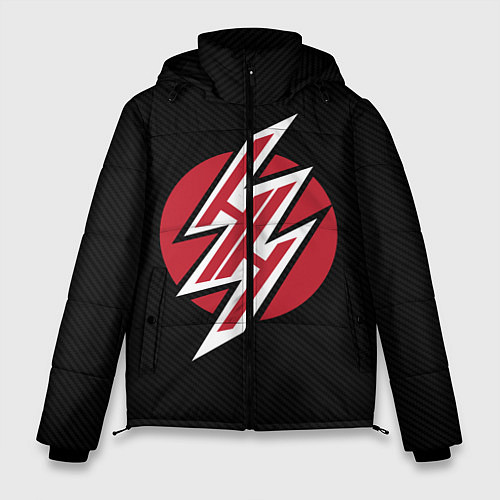 Мужская зимняя куртка Hentai: Black Heaven / 3D-Красный – фото 1