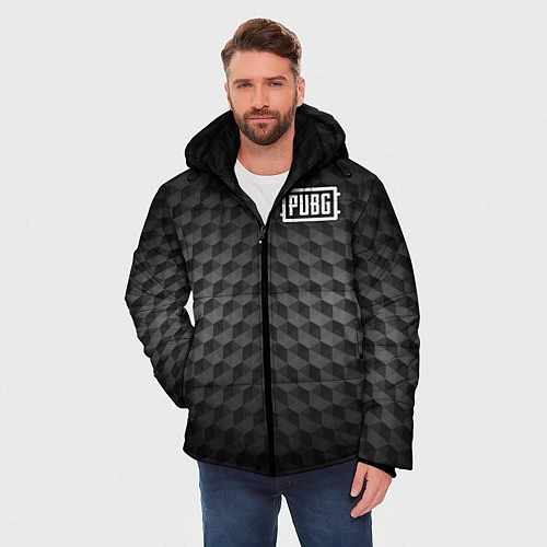 Мужская зимняя куртка PUBG: Carbon Style / 3D-Черный – фото 3