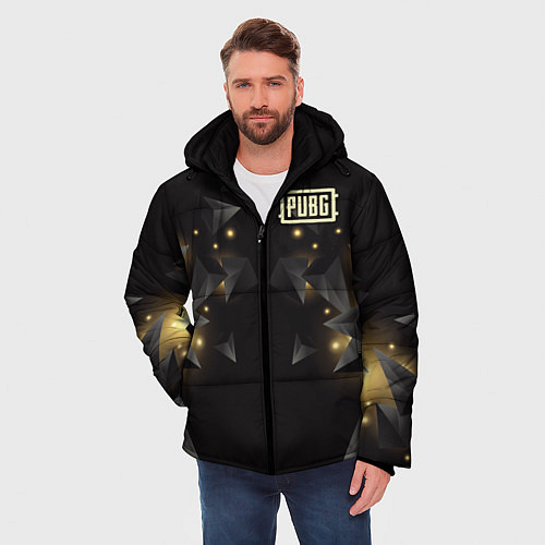 Мужская зимняя куртка PUBG: Night Fireflies / 3D-Светло-серый – фото 3