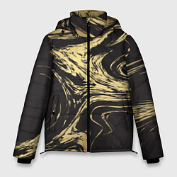 Куртка зимняя мужская Золотой мрамор, цвет: 3D-черный