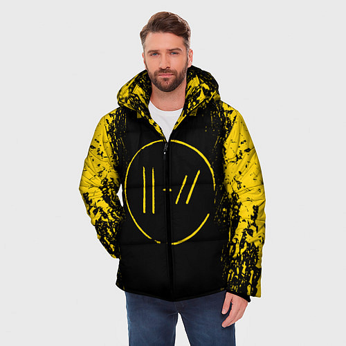 Мужская зимняя куртка 21 Pilots: Yellow & Black / 3D-Черный – фото 3