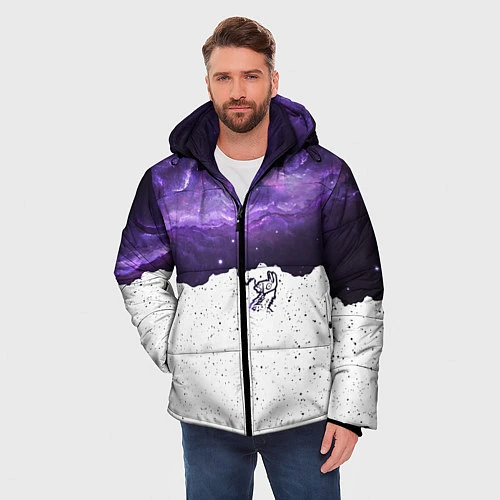 Мужская зимняя куртка Fortnite: Llama Space / 3D-Черный – фото 3