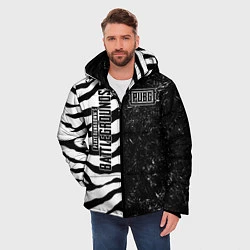 Куртка зимняя мужская PUBG: Zebras Lifestyle, цвет: 3D-черный — фото 2