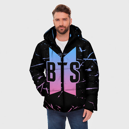 Мужская зимняя куртка BTS: Love Yourself / 3D-Черный – фото 3