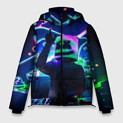 Куртка зимняя мужская Marshmello: Neon DJ, цвет: 3D-светло-серый