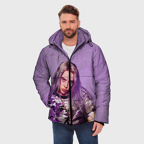 Мужская зимняя куртка Billie Eilish: Violet Fashion / 3D-Черный – фото 3