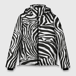 Мужская зимняя куртка Полосы шкура зебры