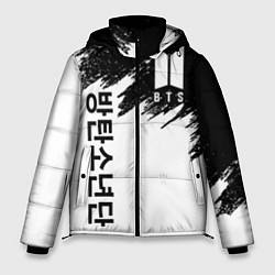 Куртка зимняя мужская BTS: White & Black, цвет: 3D-красный