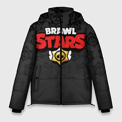 Куртка зимняя мужская Brawl Stars: Black Team, цвет: 3D-красный