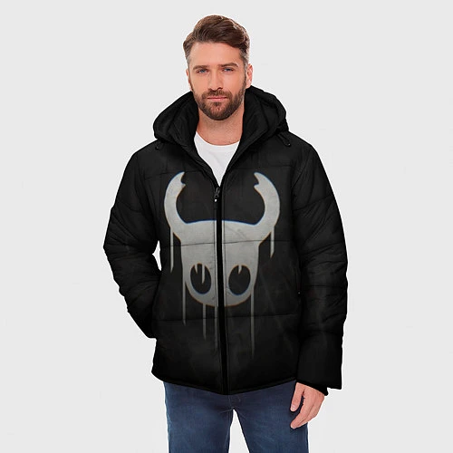 Мужская зимняя куртка Hollow Knight / 3D-Черный – фото 3