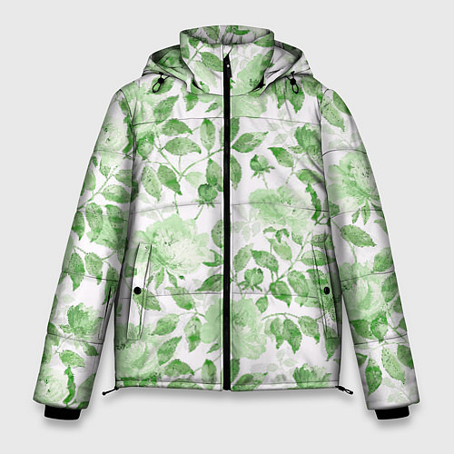 Мужская зимняя куртка Пышная растительность / 3D-Красный – фото 1