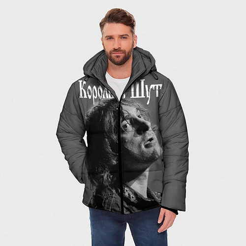 Мужская зимняя куртка Король и Шут / 3D-Черный – фото 3