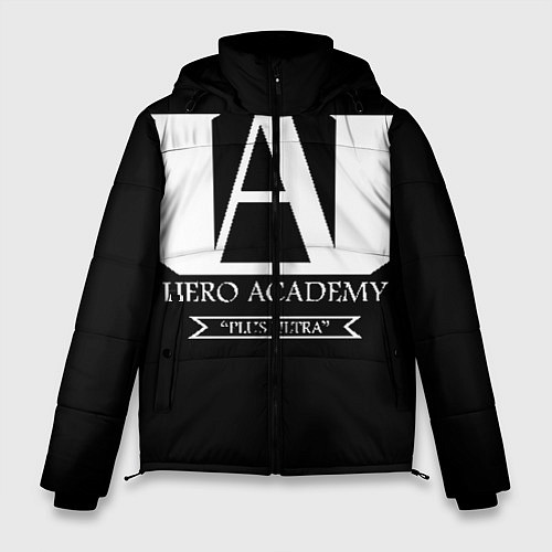 Мужская зимняя куртка UA HERO ACADEMY logo / 3D-Светло-серый – фото 1