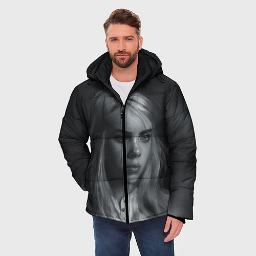Мужская зимняя куртка Billie Eilish / 3D-Черный – фото 3