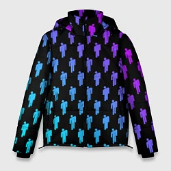 Куртка зимняя мужская Billie Eilish: Neon Pattern, цвет: 3D-светло-серый