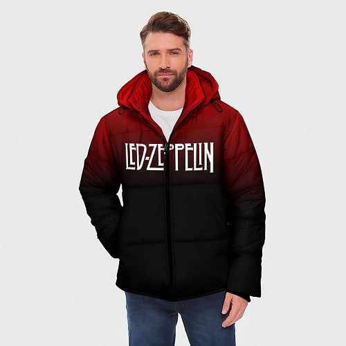 Мужская зимняя куртка Led Zeppelin / 3D-Черный – фото 3
