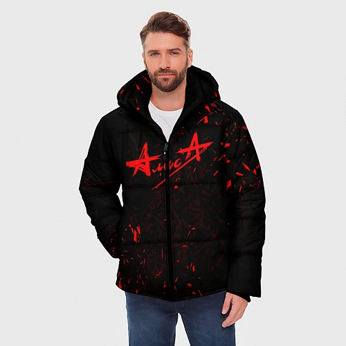 Мужская зимняя куртка АлисА / 3D-Красный – фото 3