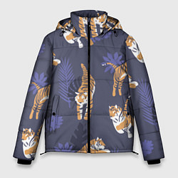 Куртка зимняя мужская Тигриный прайд, цвет: 3D-светло-серый