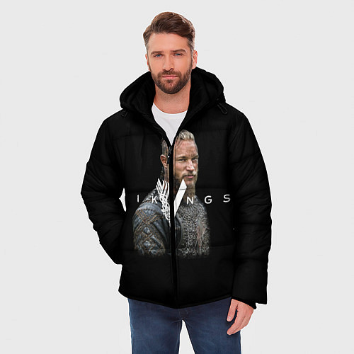 Мужская зимняя куртка Vikings / 3D-Черный – фото 3