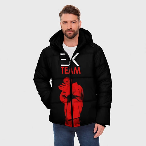 Мужская зимняя куртка ЕГОР КРИД TEAM / 3D-Черный – фото 3