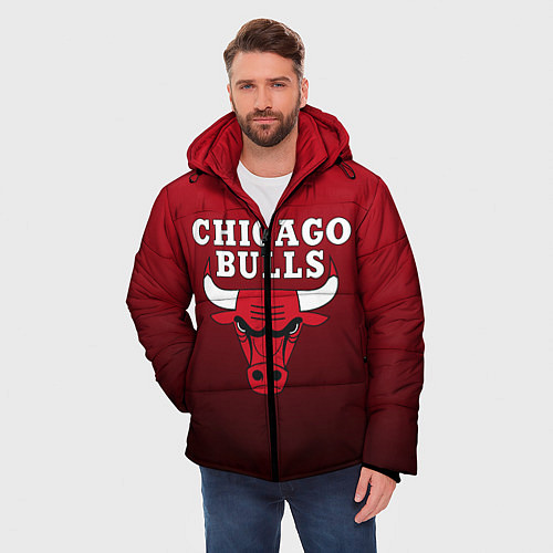 Мужская зимняя куртка CHICAGO BULLS / 3D-Черный – фото 3