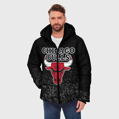 Мужская зимняя куртка CHICAGO BULLS / 3D-Черный – фото 3