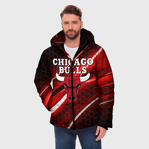 Мужская зимняя куртка CHICAGO BULLS / 3D-Черный – фото 3