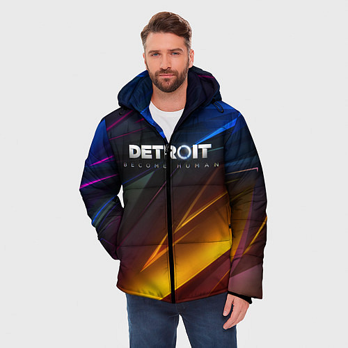 Мужская зимняя куртка DETROIT BECOME HUMAN / 3D-Черный – фото 3