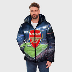 Куртка зимняя мужская FC Arsenal, цвет: 3D-красный — фото 2