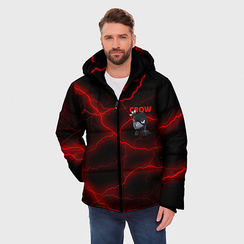 Мужская зимняя куртка Brawl Stars CROW / 3D-Красный – фото 3