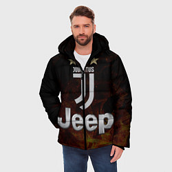 Куртка зимняя мужская Ювентус, цвет: 3D-черный — фото 2
